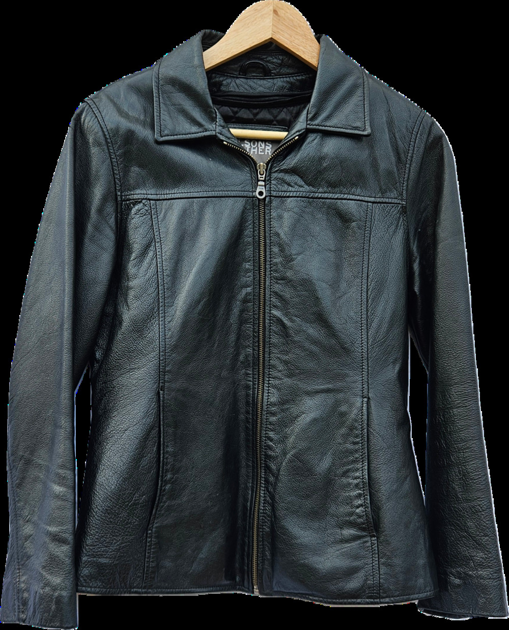 Wilsons Leather Womens S Black Leather Jacket Thinsulate Ultra Zip Quilted